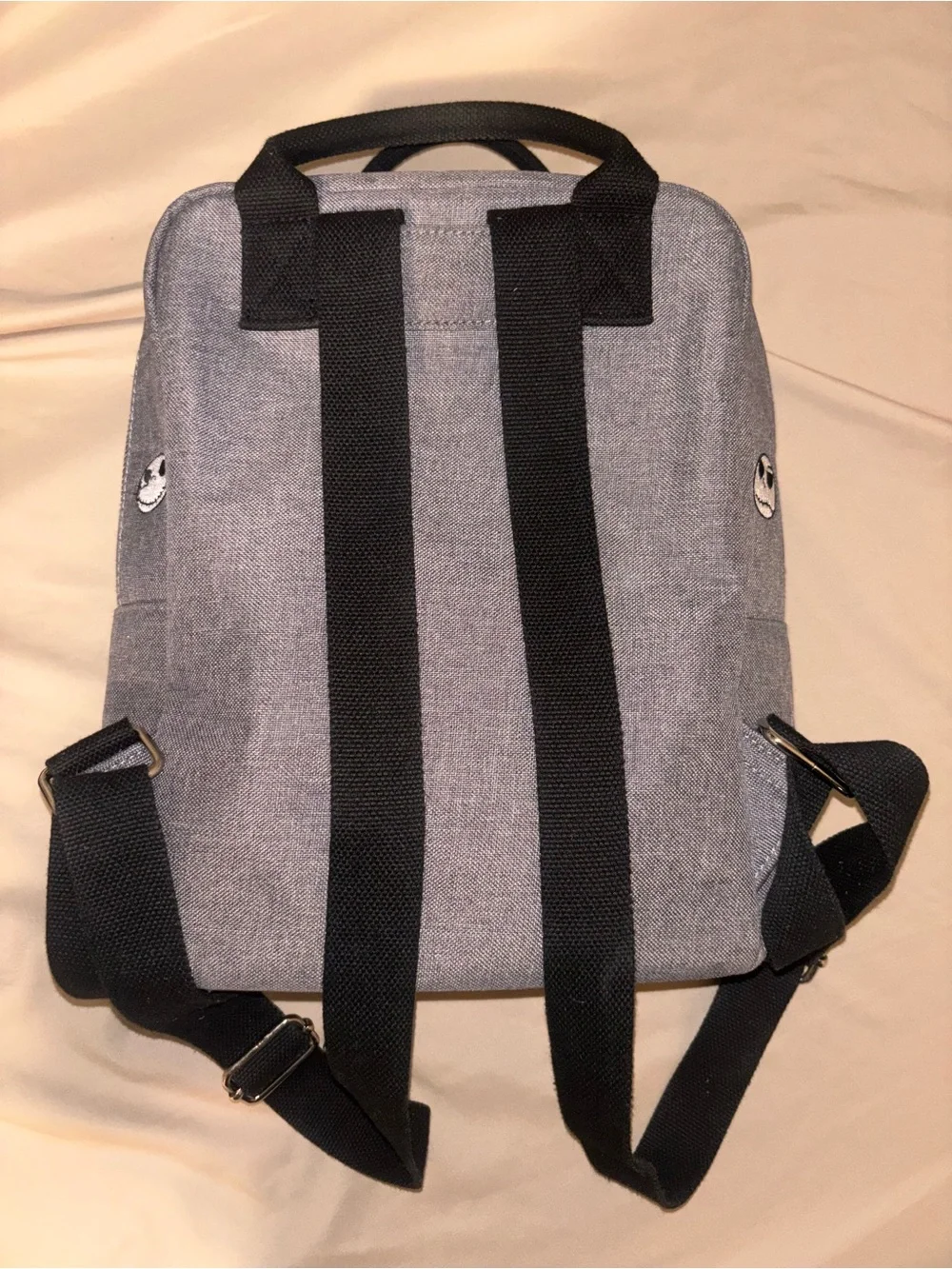 Loungefly Gray Jack Skellington Pattern Mini Backpack